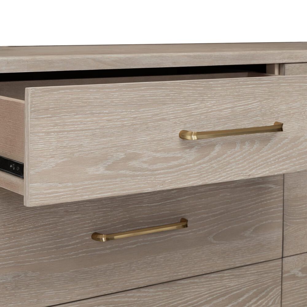 Urban Home Gardenia 6-Drawer Oak Wood Dresser in Chai, , large