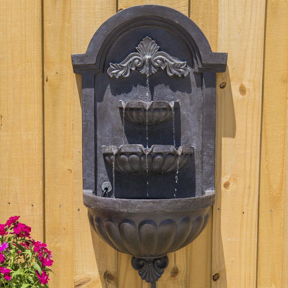Kenroy San Pablo Wall Fountain in Plum Bronze, , large