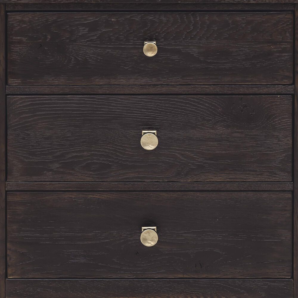 Hooker Furniture Driftwood King Panel Bed with Two Nightstands in Burnt Timber, , large
