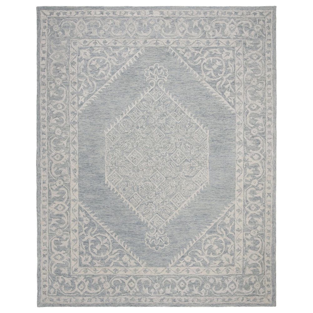 Safavieh Micro-Loop 8" x 10" Grey Area Rug, , large