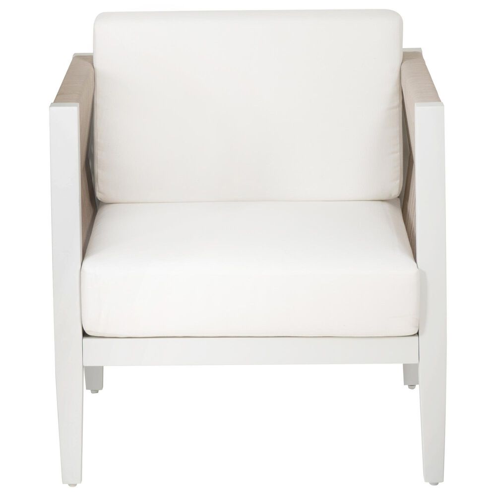 Linon Home Decor Claiborne Patio Arm Chair in Soft White, , large