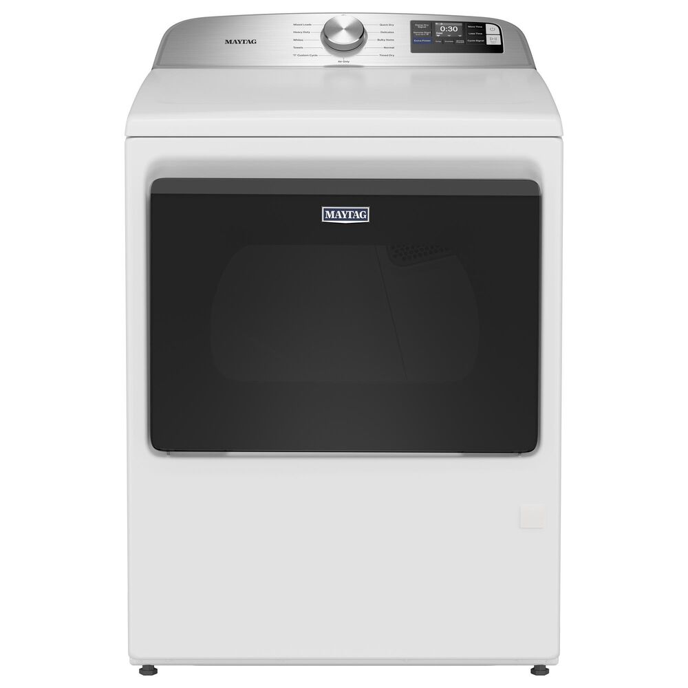 Maytag 7.4 Cu. Ft. Smart Front Load Gas Dryer with Extra Power in White, , large
