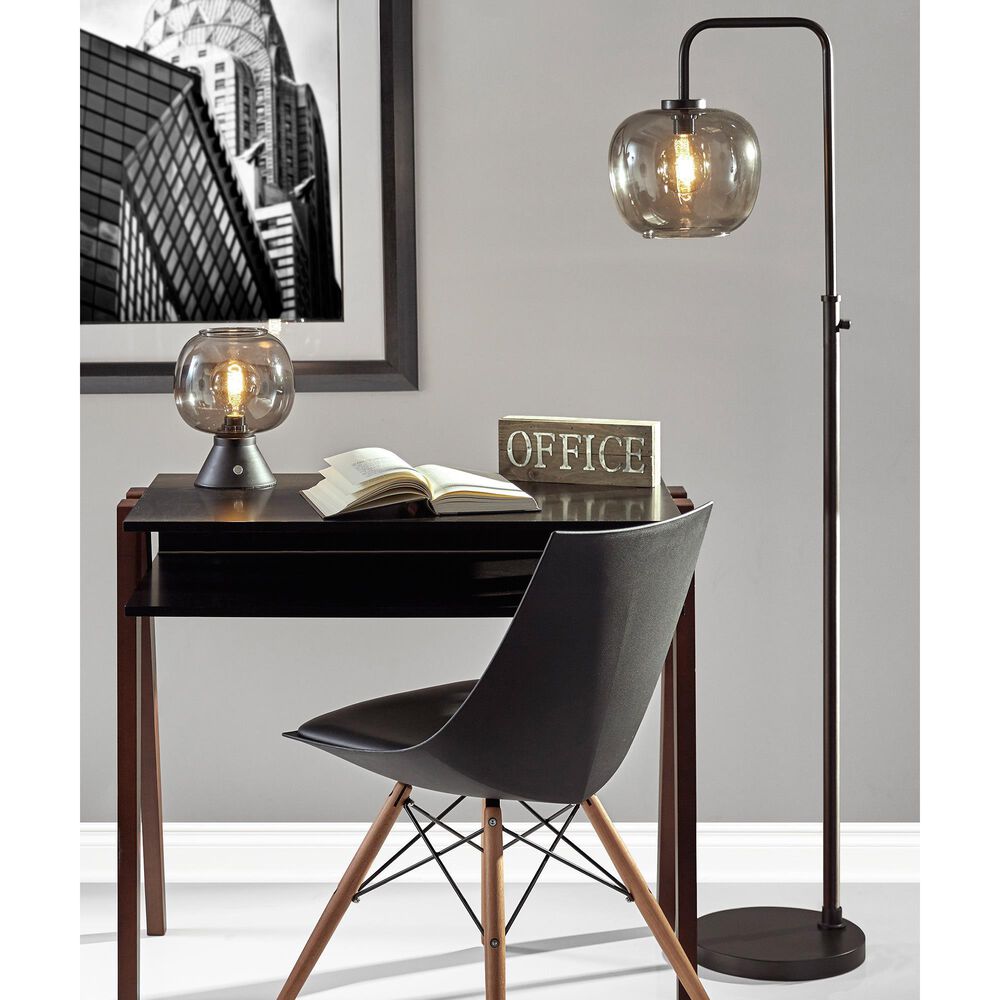 Adesso Ashton Floor Lamp in Matte Black, , large