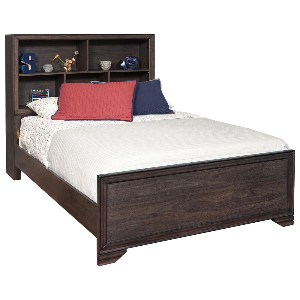 Samuel Lawrence Granite Falls Twin Bookcase Bed in Dark Brown, , large