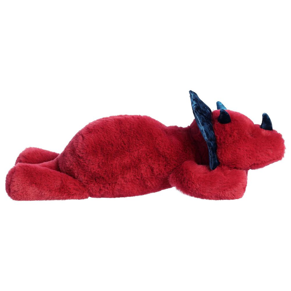 Aurora Snoozles 18&quot; Triceratop Plush in Red and Blue, , large