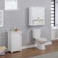 Timberlake Dorset 29" Dorset Over Toilet Hutch with Mixed Storage in White, , large