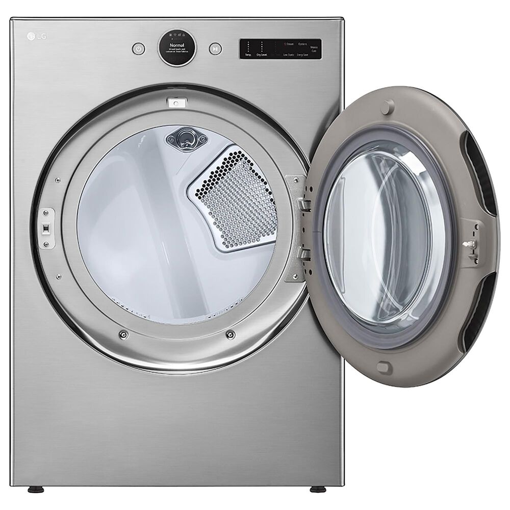 LG 7.4 Cu. Ft. Smart Front Load Gas Dryer with Sensor Dry and Steam in Graphite Steel, , large