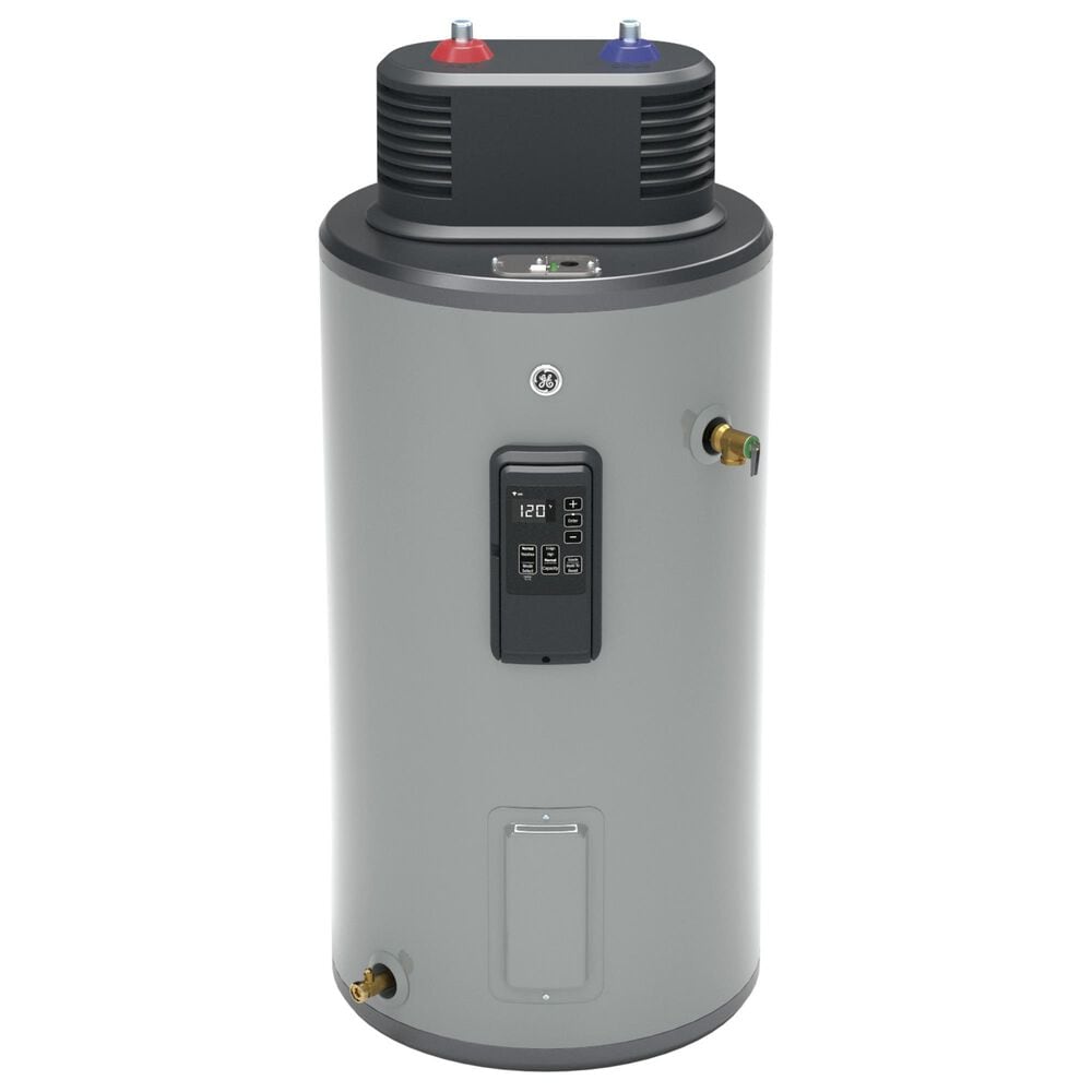 GE Appliances 30-Gallon Smart Electric Water Heater with Flexible Capacity in Gray, , large