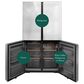 GE Appliances 22.9 Cu. Ft. Smart Counter-Depth Quad-Door Refrigerator in Platinum Glass, , large