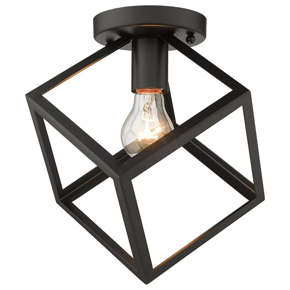 Golden Lighting Cassio Flush Mount in Matte Black, , large