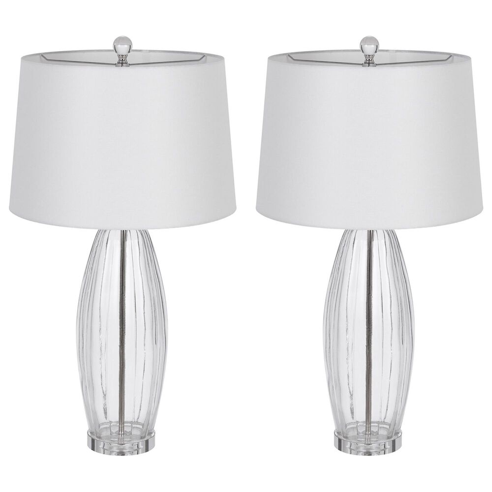 Cal Lighting Raisio Table Lamp in Clear and Chrome (Set of 2), , large