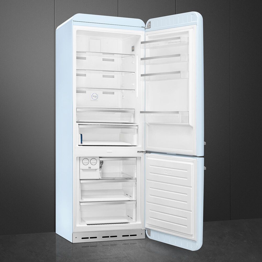 Smeg Retro Style 18 Cu. Ft. Freestanding Bottom-Mount Refrigerator in Pastel Blue, , large