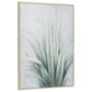 Maple and Jade 47" x 36" Coastal Leaves Framed Wall Art in Green and Blue, , large