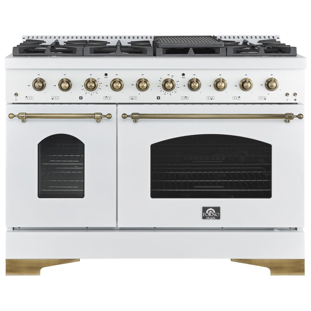 Forno Antico 48" Freestanding Gas Range in White, , large