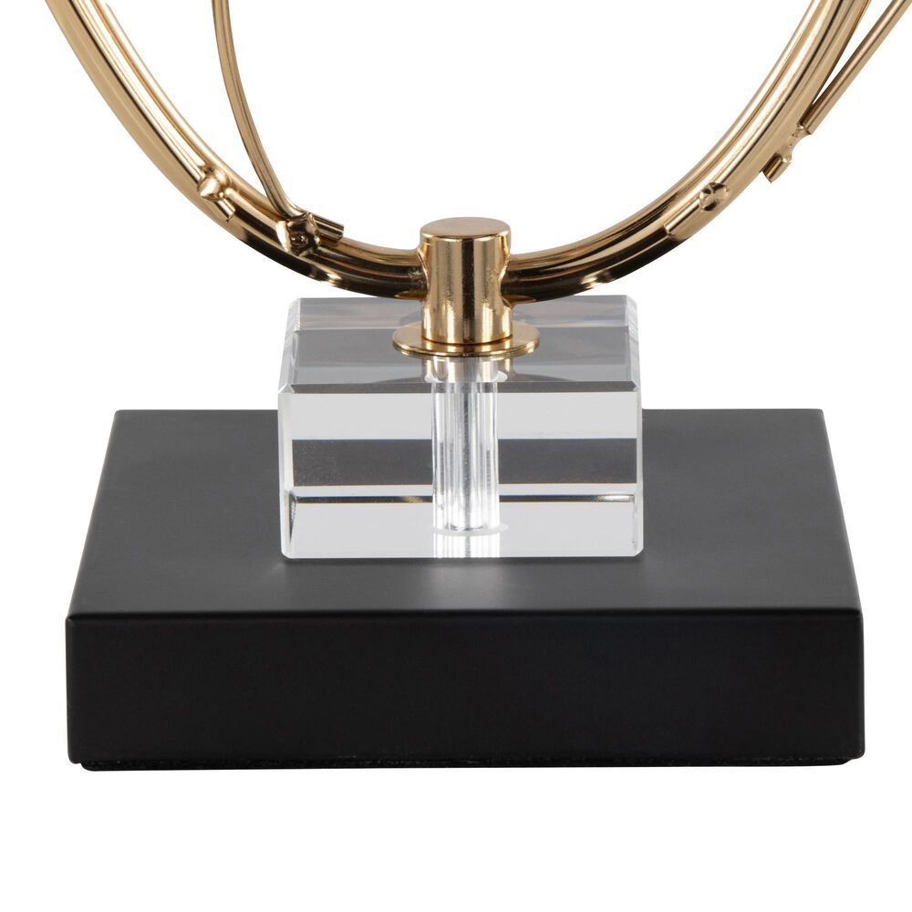 LumiSource Crystal Buds Table Lamp in Black, Clear and Gold (Set of 2), , large