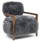Furniture of America Lumir Long-Haired Accent Chair in Charcoal Gray, , large
