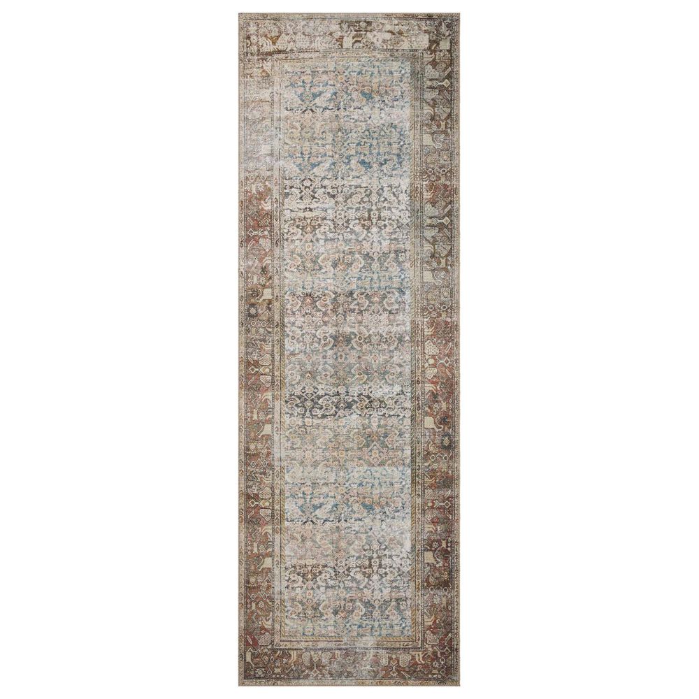 Amber Lewis x Loloi Georgie 3" x 12" Multicolor and Spice Runner, , large