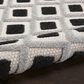 Nourison Aloha Geometric 2" x 6" Black and White Indoor/Outdoor Runner, , large
