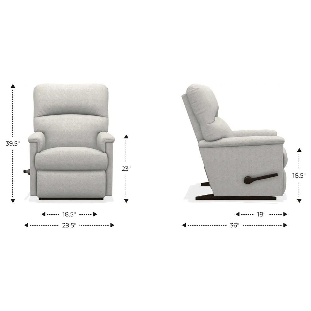 La-Z-Boy Collage Manual Rocker Recliner with Tall Base in Persia Greystone, , large