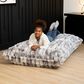 Jaxx LoungePuff Floor Bean Bag Cushion in Phantom Grey, , large