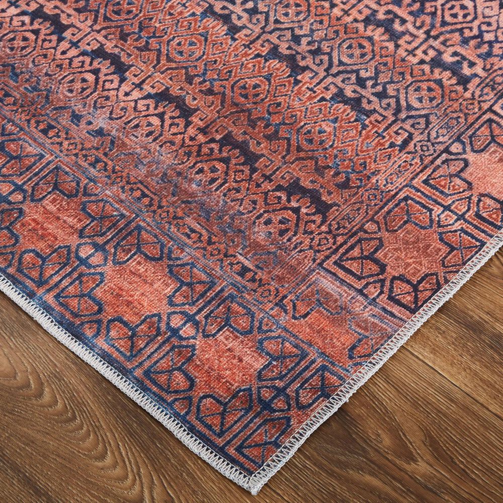 Feizy Voss 5&#39;3&quot; x 7&#39;6&quot; Tan and Blue Area Rug, , large