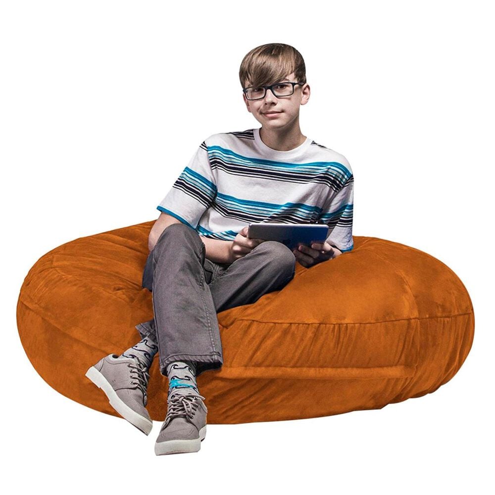 Jaxx 4&#39; Cocoon Kids Bean Bag in Mandarin, , large