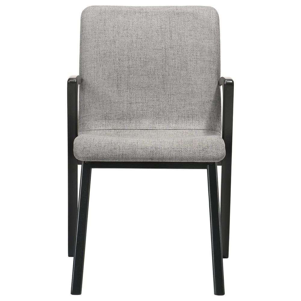 Blue River Venus and Varde 5-Piece Dining Set with Gray Cushion in Black, , large
