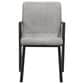 Blue River Venus and Varde 5-Piece Dining Set with Gray Cushion in Black, , large