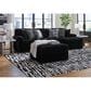 Ashley Midnight-Madness Oversized Accent Ottoman in Onyx, , large