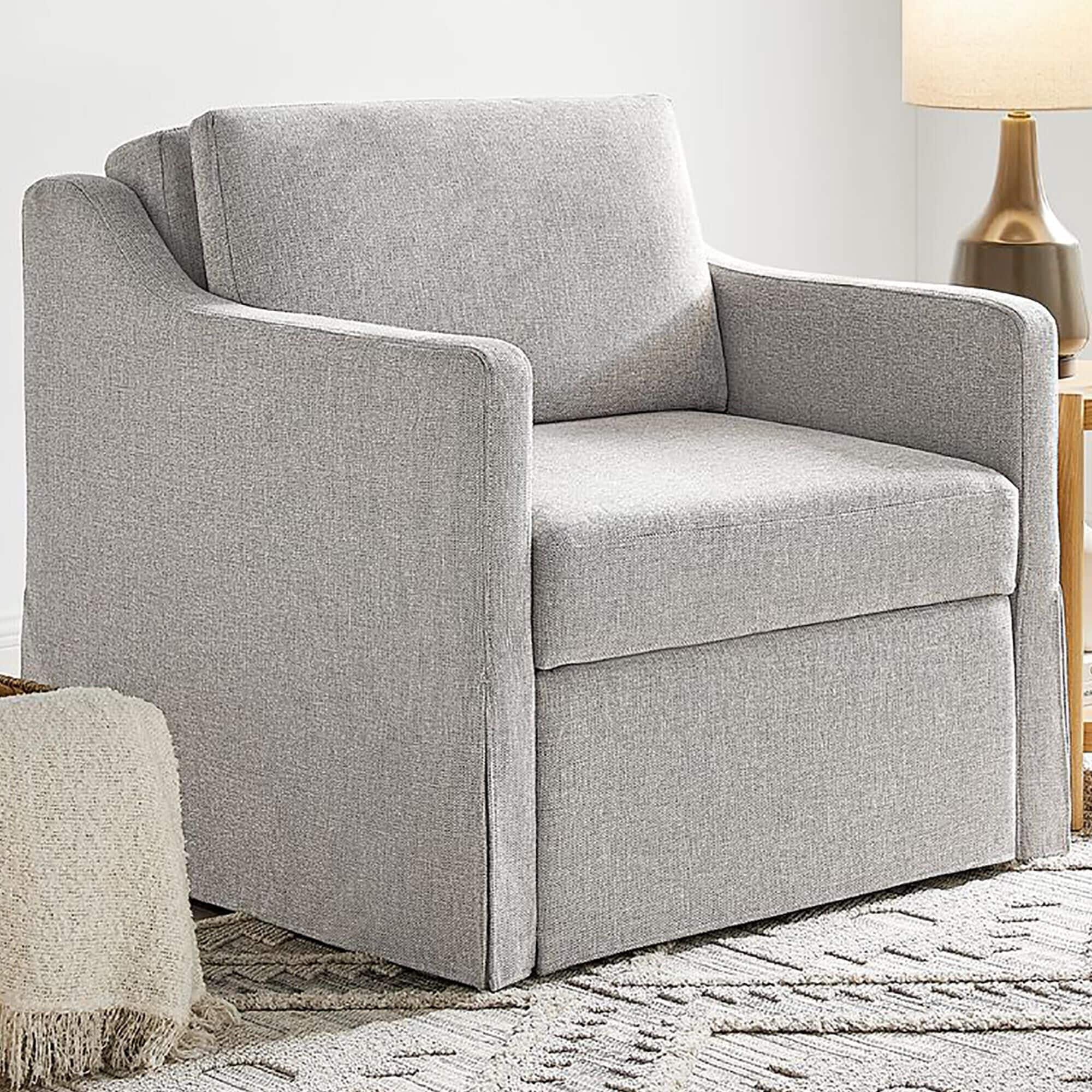 Serta Haddington Convertible Chair in Linen