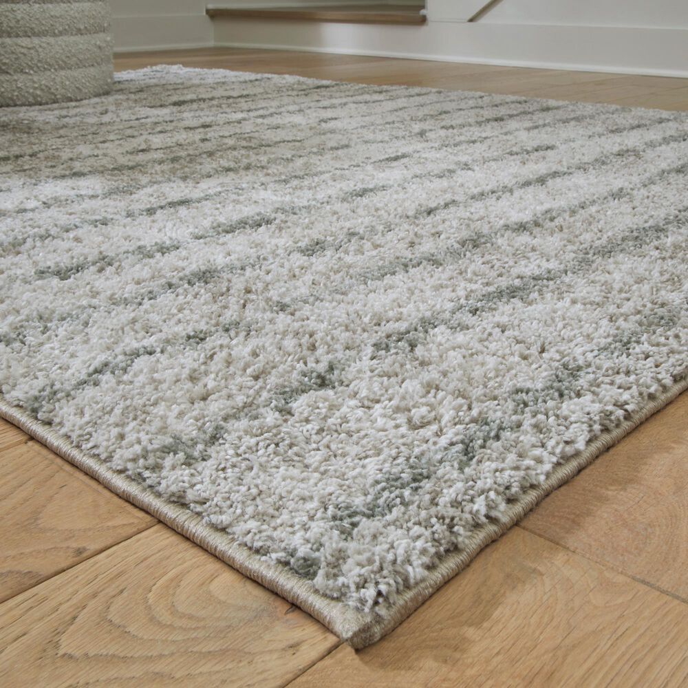 Ashley Laddway 5&#39; x 7&#39; Cream and Green Area Rug, , large