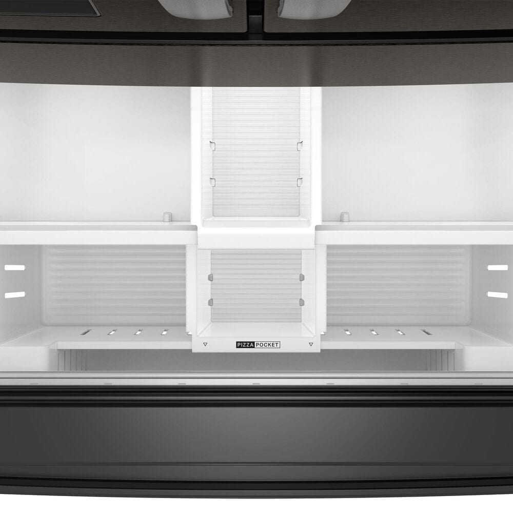 Whirlpool 29 Cu. Ft. French Door Refrigerator with Reach Through Handles in Fingerprint-Resistant Black Stainless Steel, , large