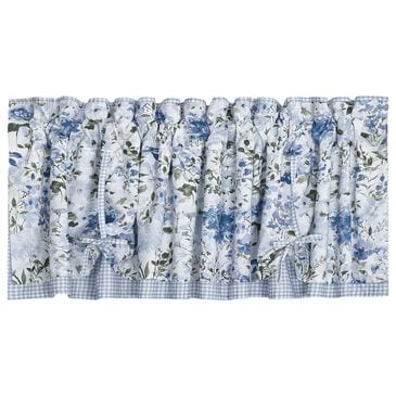 Royal Court Kourtney 72" x 18" Tie-Up Window Valance in Blue and Green, , large