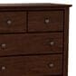 Archbold Furniture Shaker Dresser and Mirror in Brown Mahogany, , large