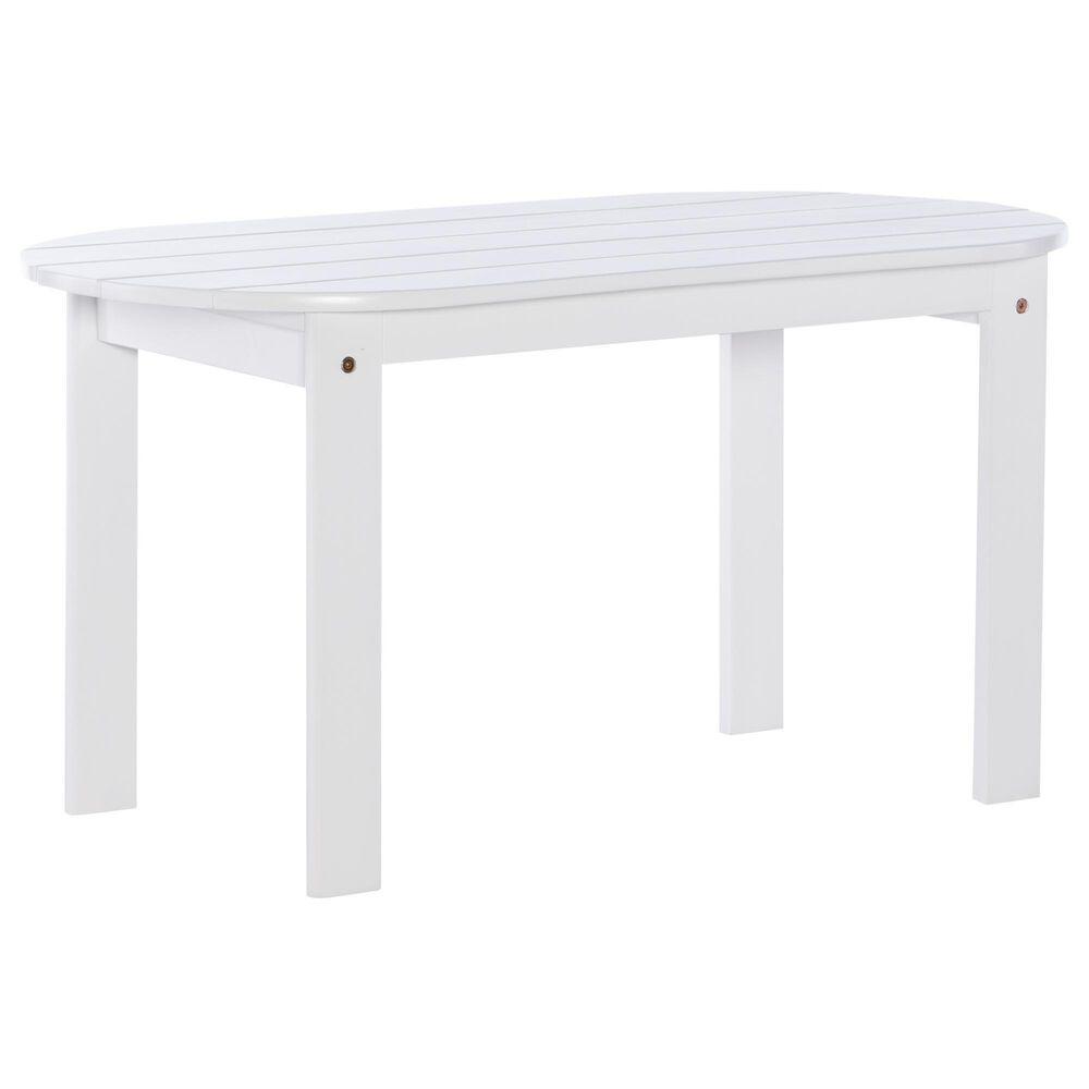 Linon Home Decor Adirondack Coffee Table in White, , large