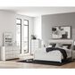 Ashley Zuraleus 3-Piece King Upholstered Panel Bedroom Set in Matte White, , large