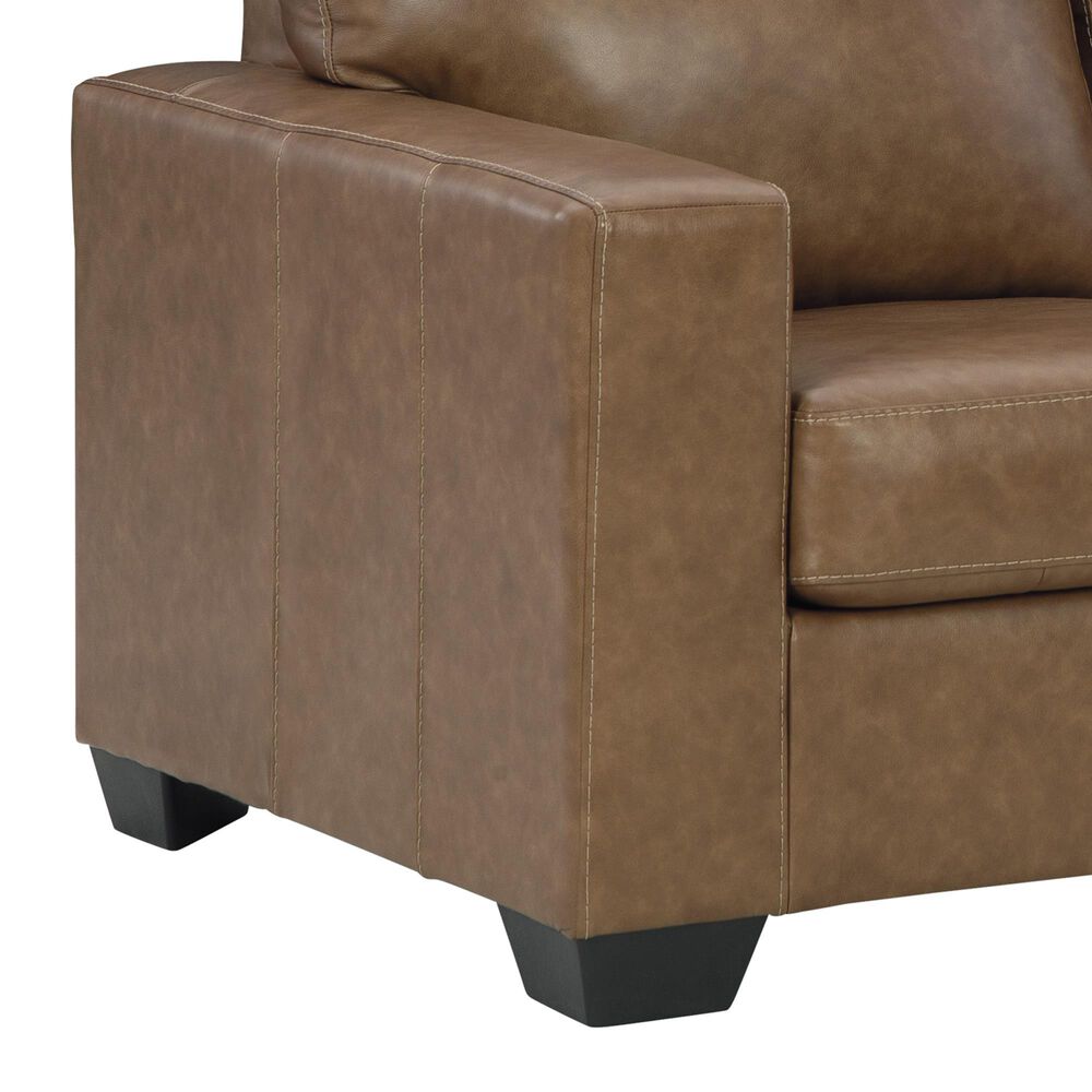 Ashley Bolsena Stationary Loveseat in Caramel, , large