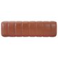 Hearth and Haven Faux Leather Dining Bench with Channel-Tufted Design in Brown, , large