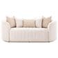 Vista Haus Ariana Stationary Loveseat in Beige Velvet, , large
