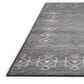 Dalyn Rug Company Sedona Southwestern 2"3" x 10" Charcoal Indoor/Outdoor Performance Runner, , large