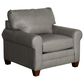 Bassett Leather Chair in Gray, , large