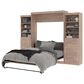 Bestar Pur Queen Murphy Storage Bed with 6-Drawer in Rustic Brown, , large
