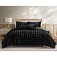 Hallmart Collectibles Bubble 4-Piece Queen Comforter Set in Black, , large