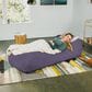 Jaxx Arlo Chaise Lounge Bean Bag Chair in Plum, , large