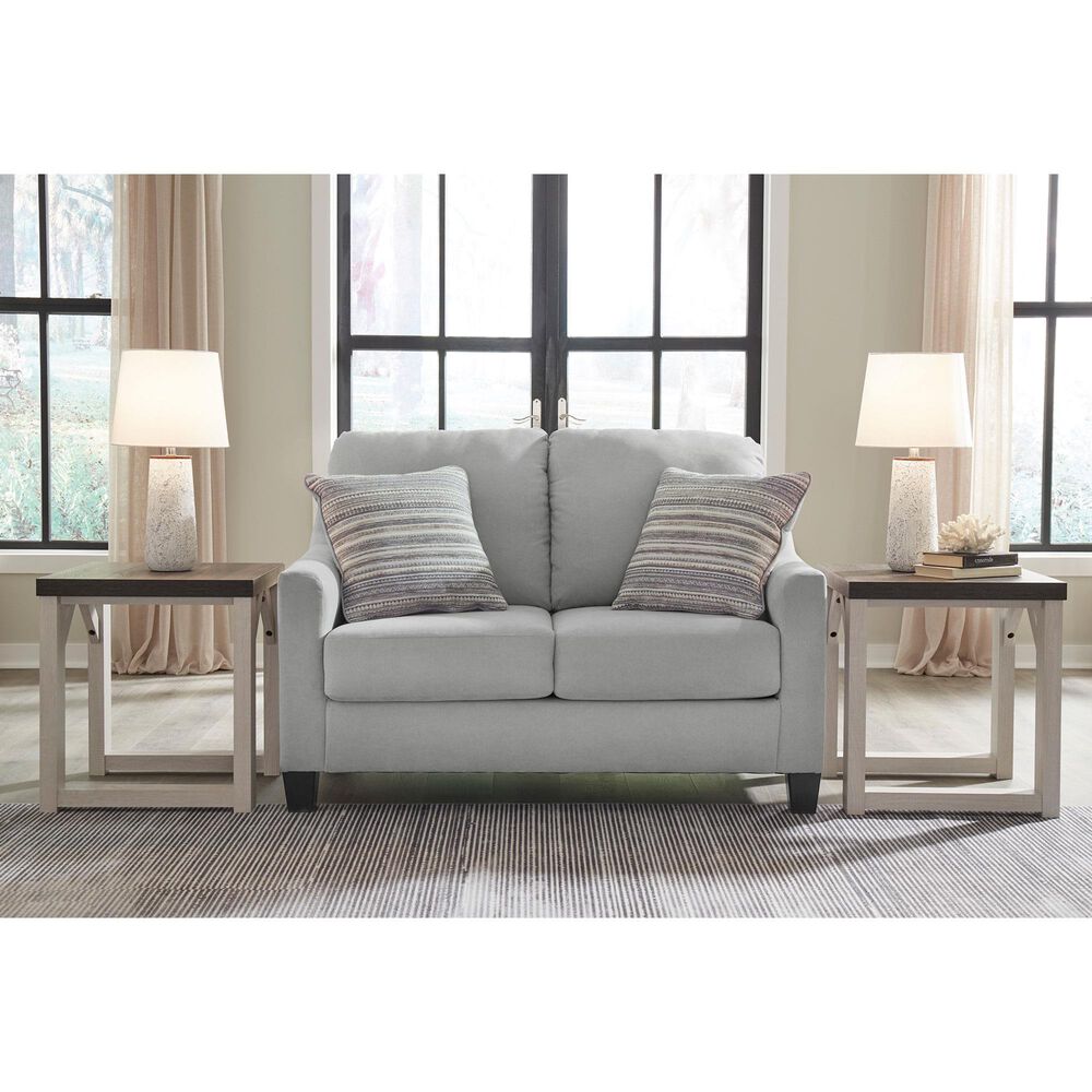 Ashley Adlai Stationary Loveseat in Shadow, , large