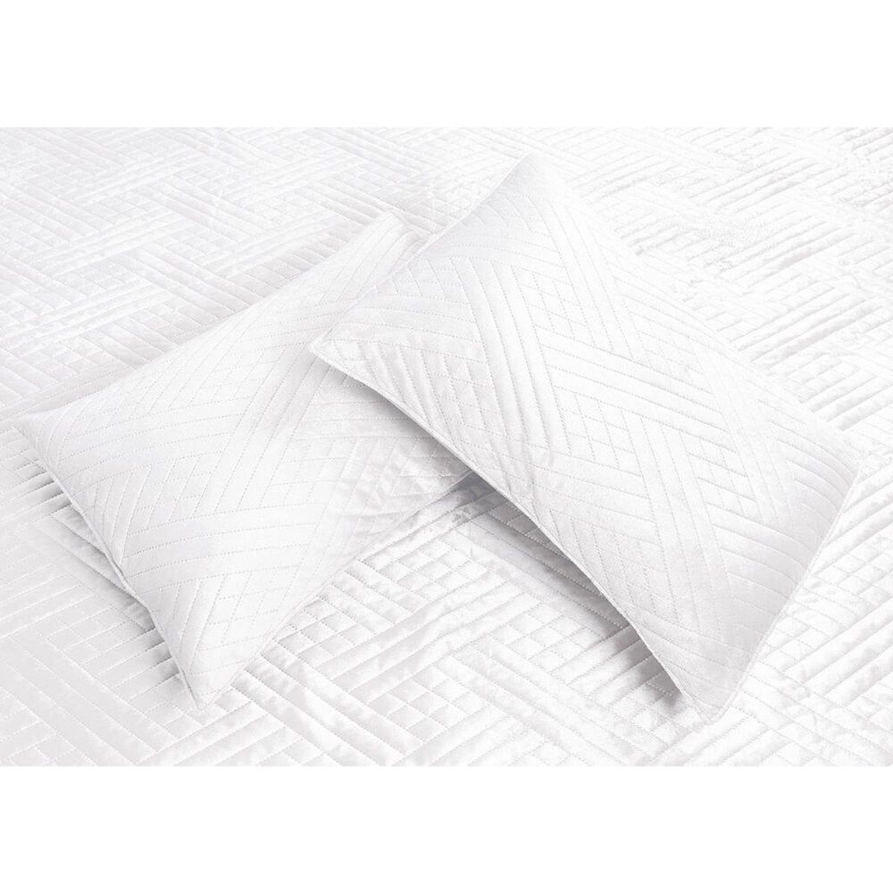 Duke Imports Virah Bella Micromink 3-Piece King Quilt Set in Diamond White Weave, , large