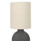 Creative Coop Amara Sculptural Terracotta Table Lamp in Matte Black, , large