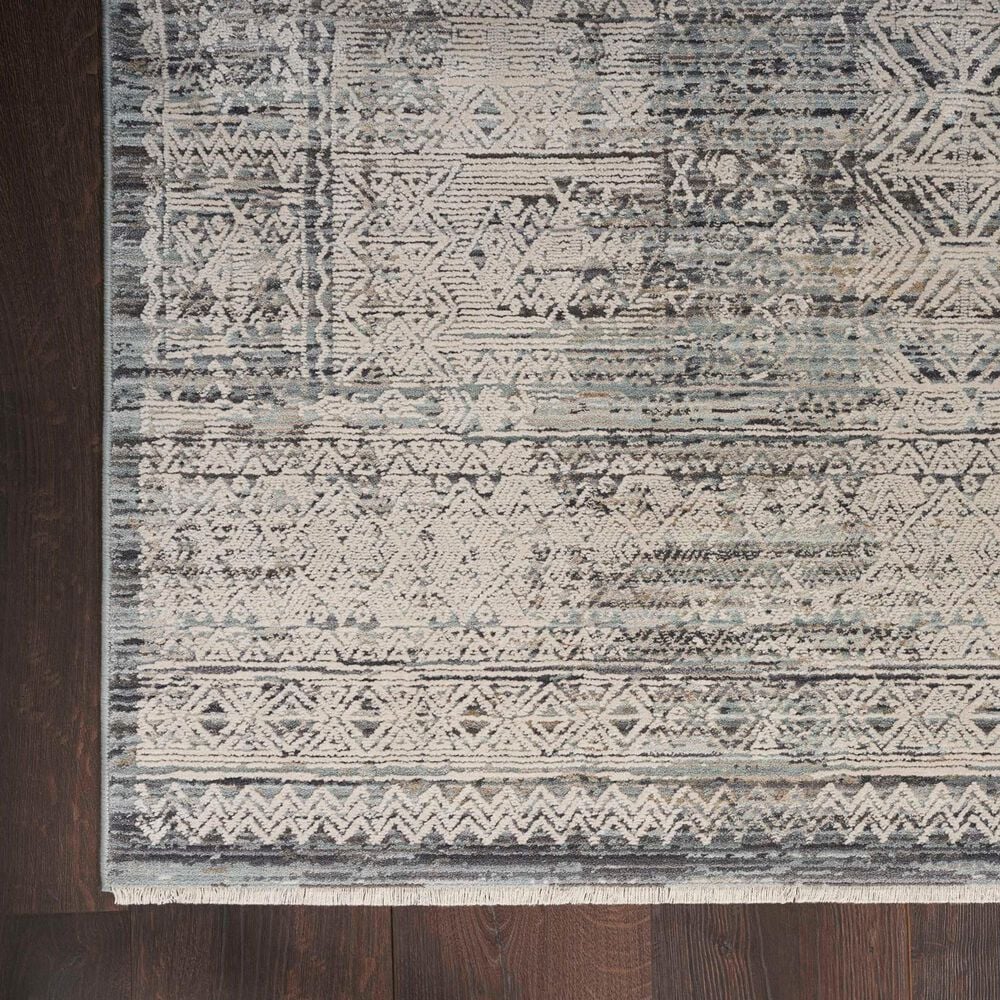 Nourison Lynx 8&#39;6&quot; x 11&#39;4&quot; Ivory and Blue Area Rug, , large