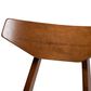 Baxton Studio Danica Side Chair with Light Beige Cushion in Walnut Brown (Set of 4), , large