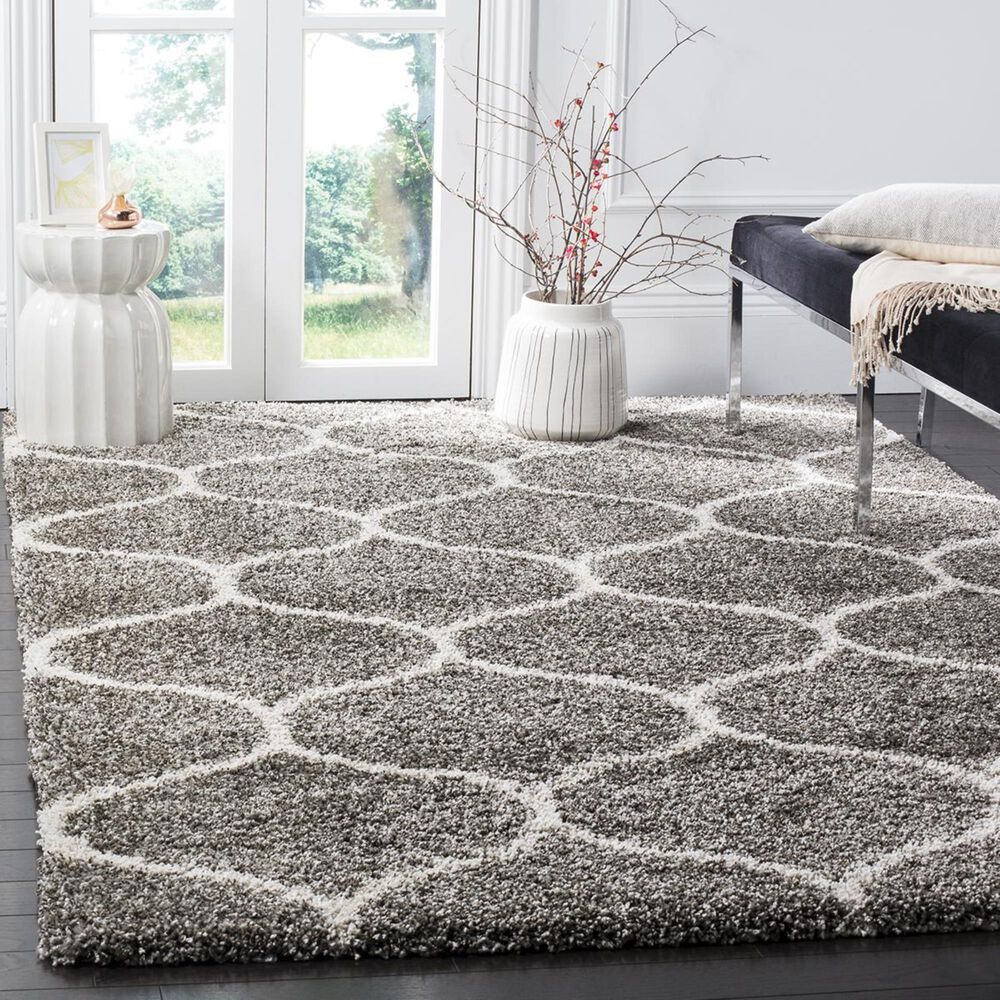 Safavieh Hudson Shag SGH280B-10 10&#39; x 14&#39; Grey/Ivory Area Rug, , large
